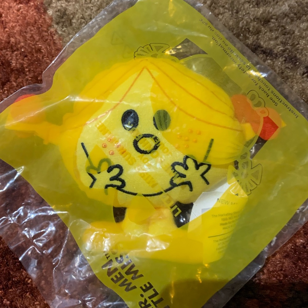 Little Miss Sunshine McDonald's Soft Toy Mr. Men and Little Miss happy meal toy